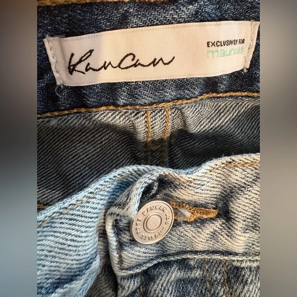 KanCan Women's Distressed Ankle Jeans in Light Blue - Picture 2 of 6